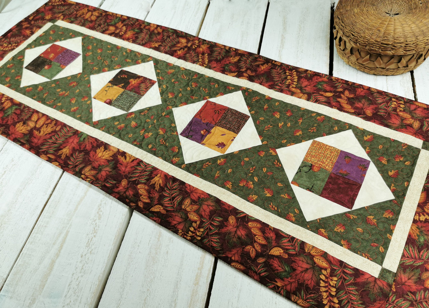 Quilted Fall Table Runner