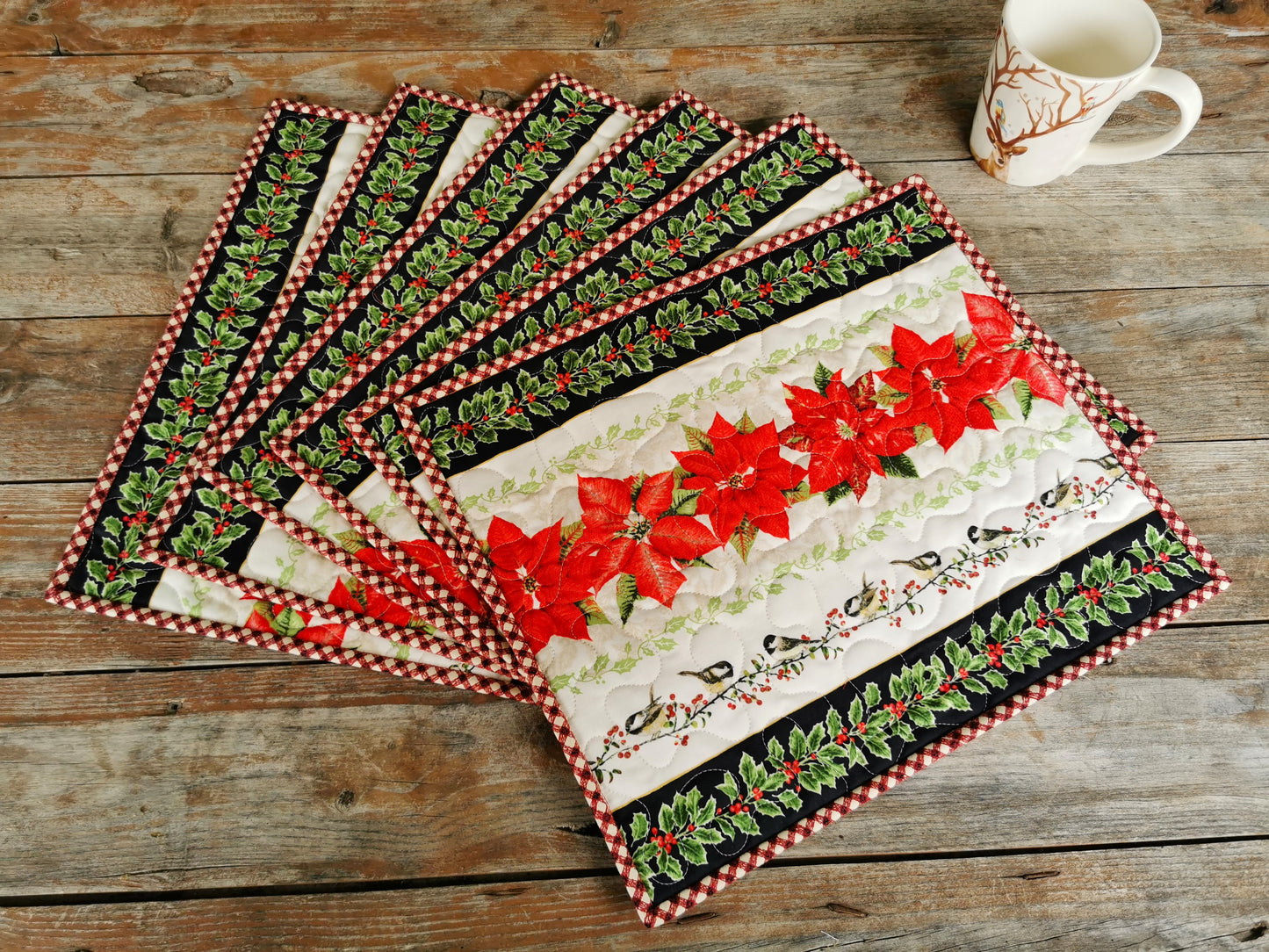 quilted christmas placemats
