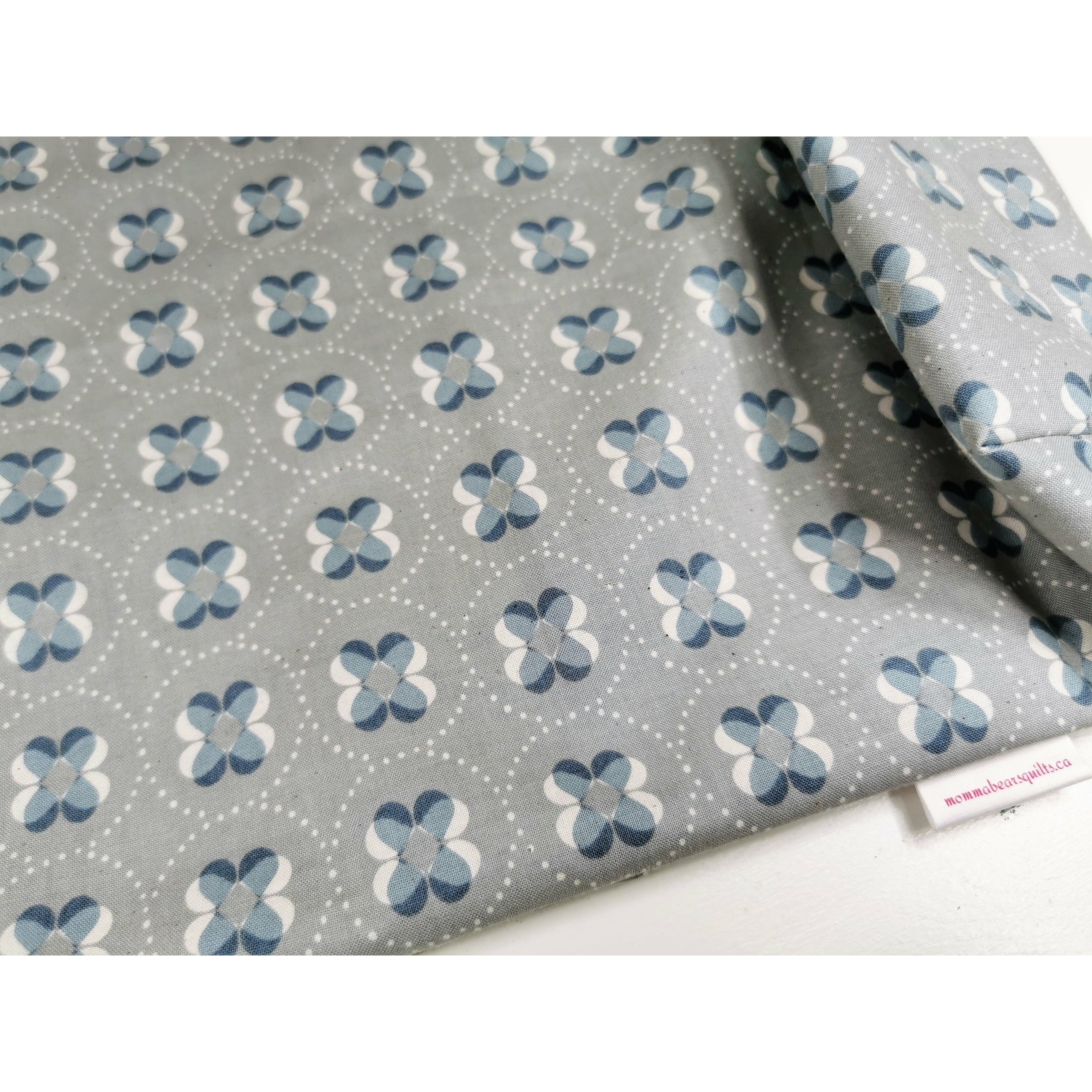 Grey and Blue Tote Bag