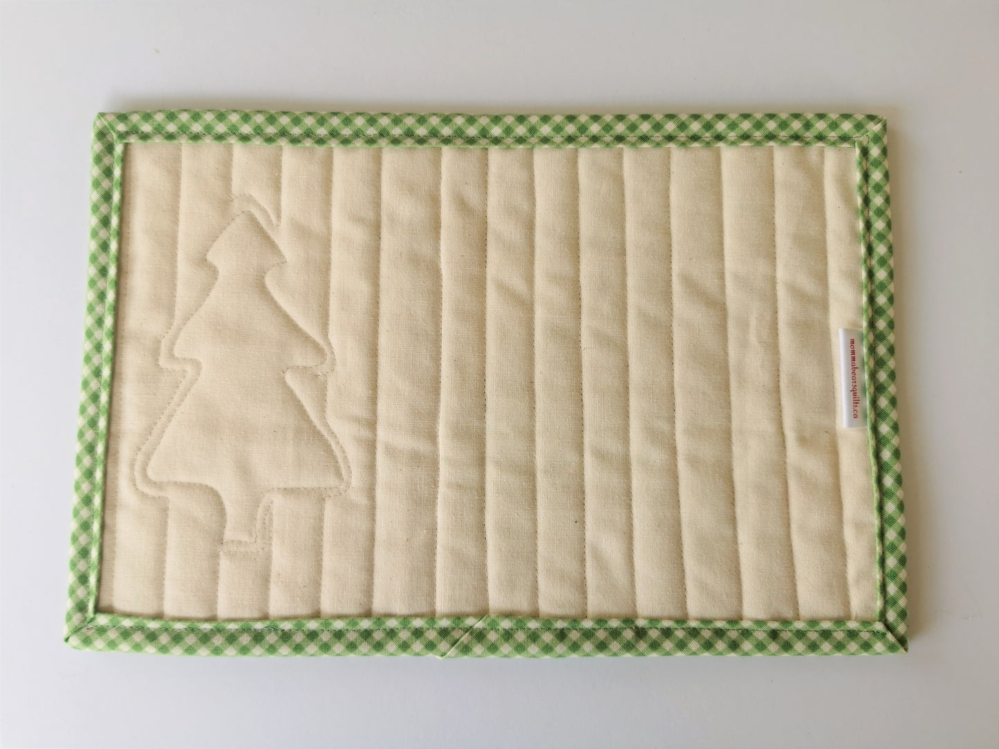Winter Mug Rug | Quilted Snack Mat | Christmas Coaster