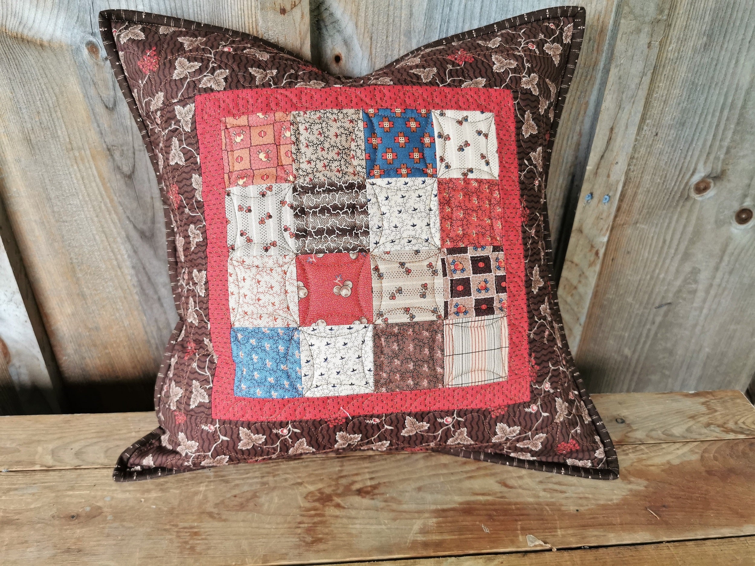 this is a coordinating patchwork pillow, sold separately