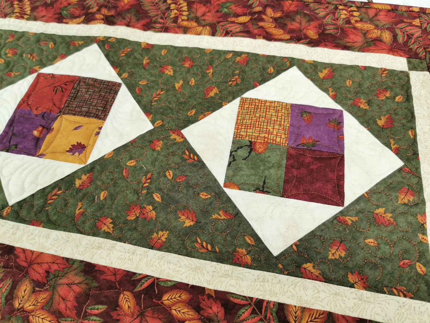 Quilted Fall Table Runner
