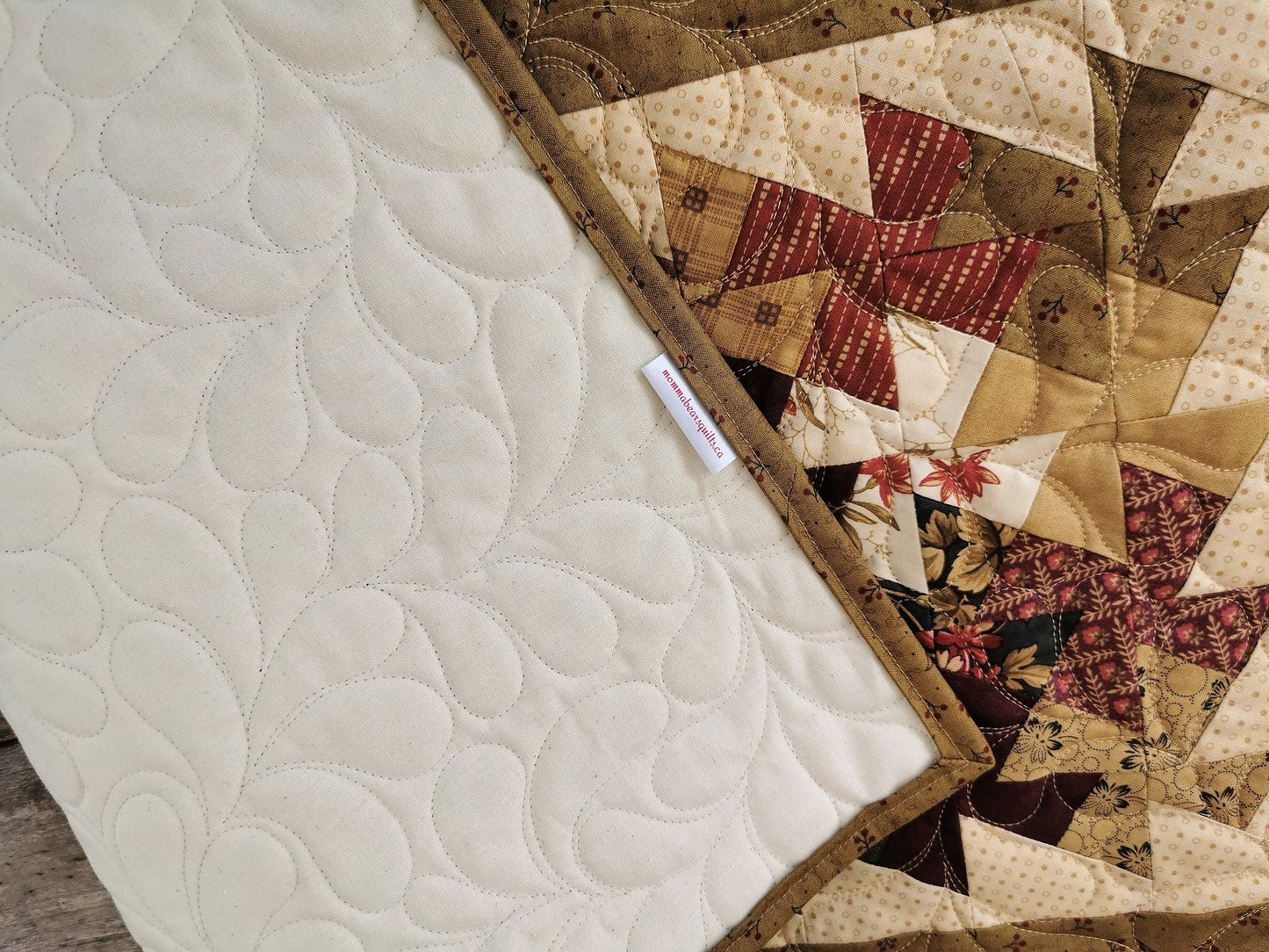 Quilted Table Runner | Patchwork Twister Quilt