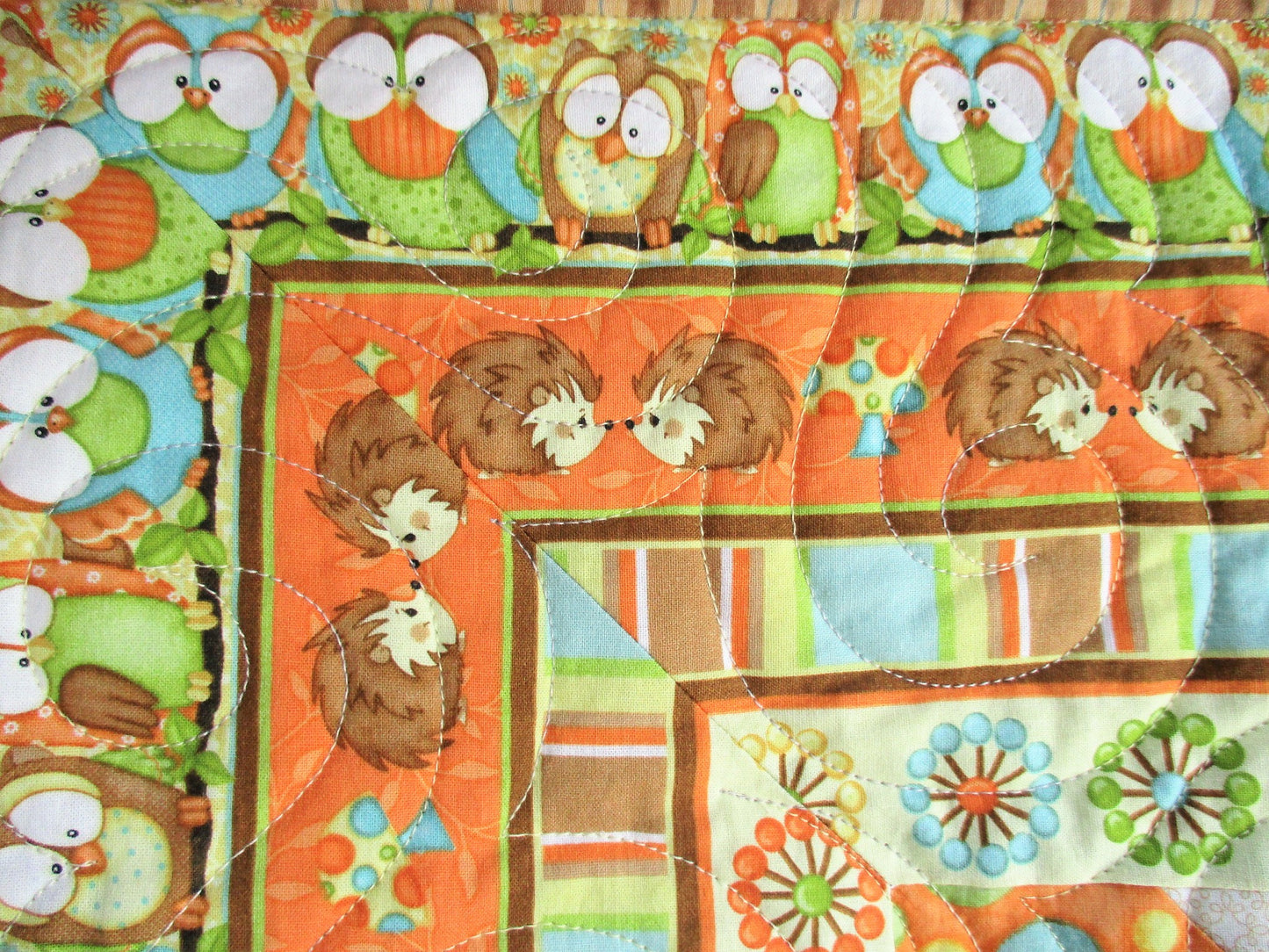 Woodland Animals Baby Quilt