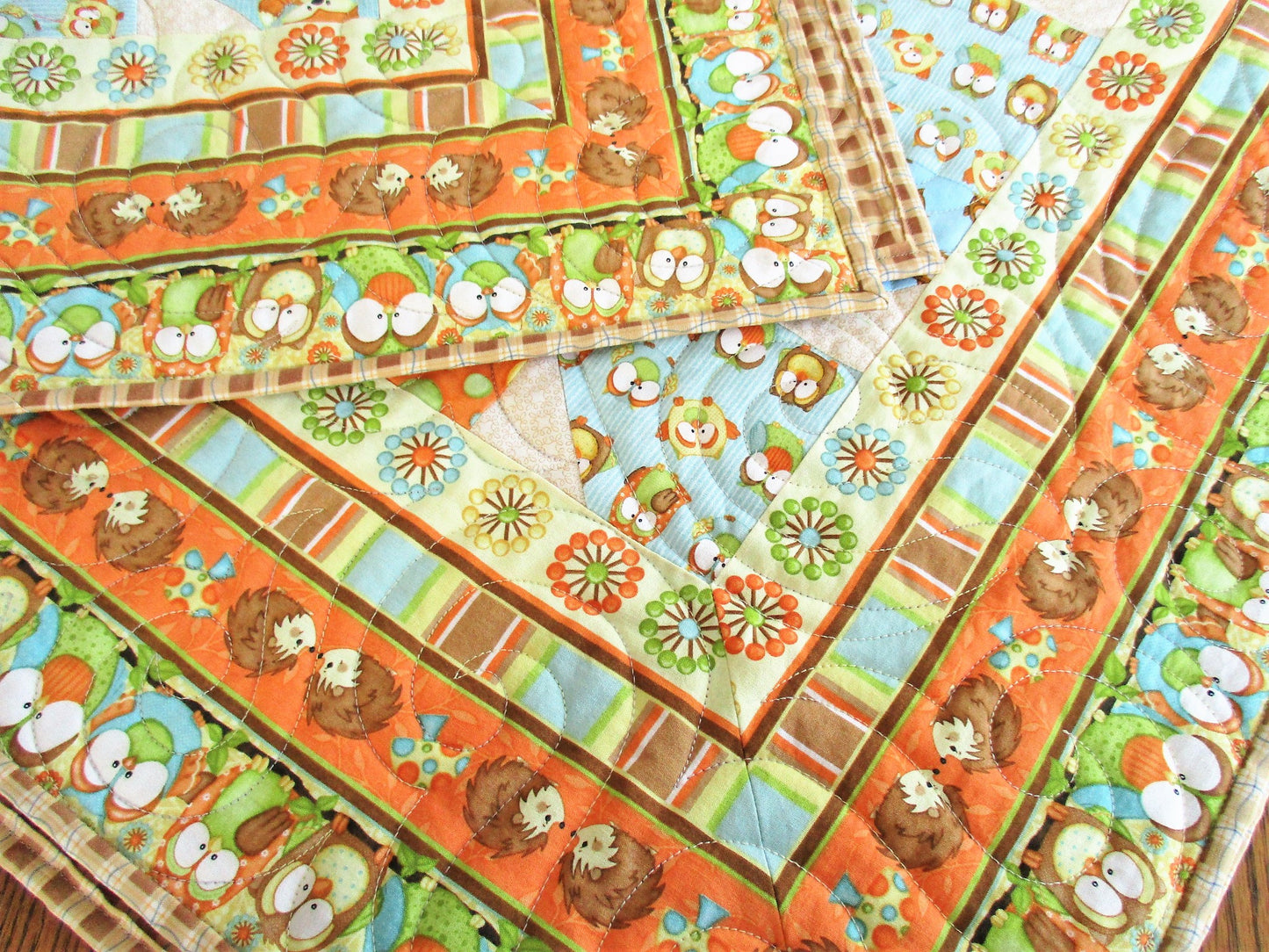 Woodland Animals Baby Quilt