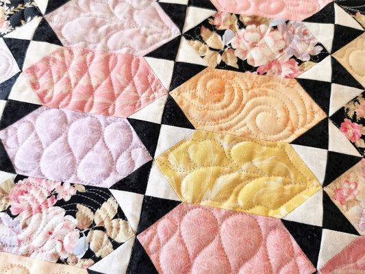 Floral Pastel Mini Quilt
