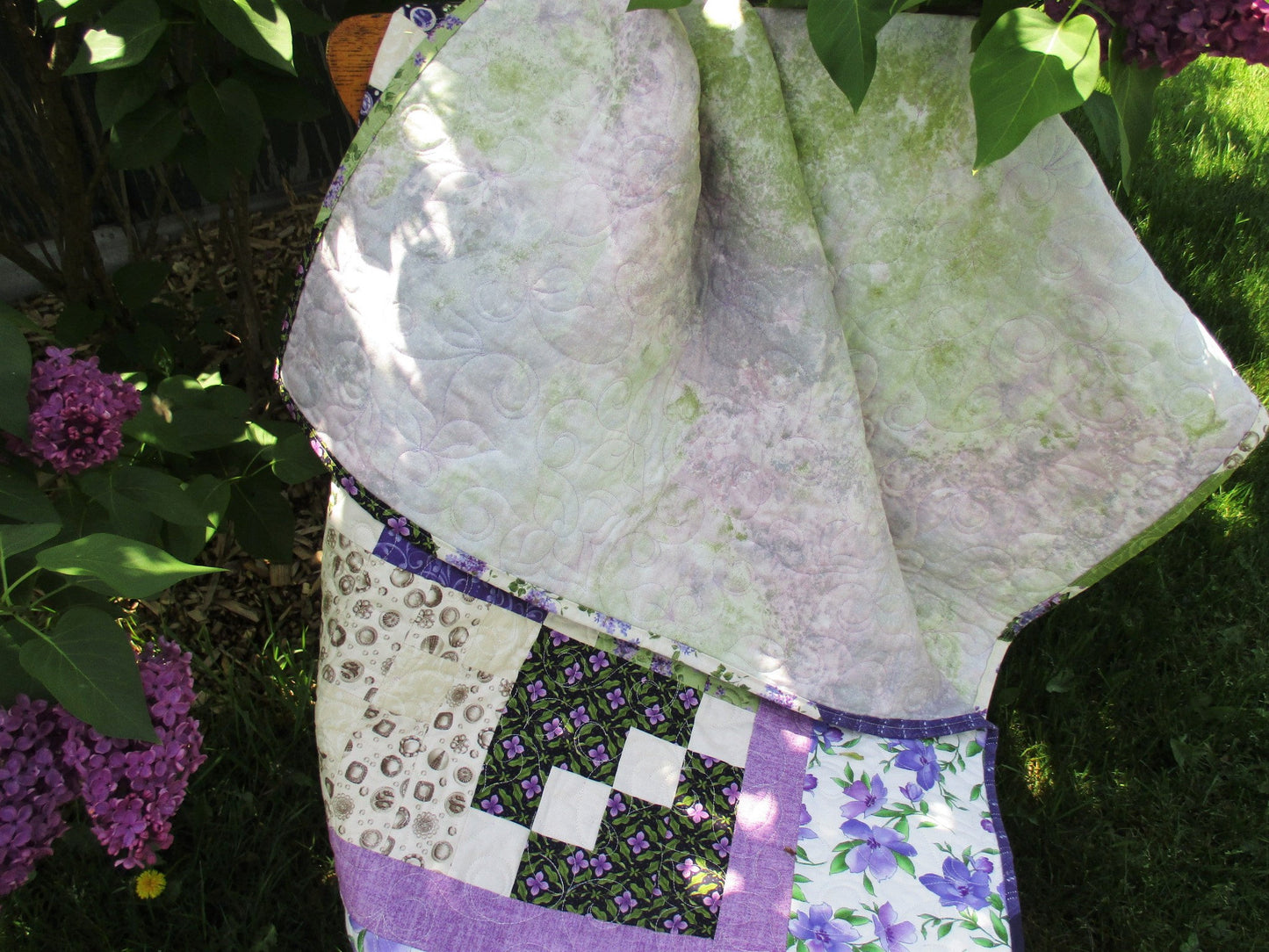 Lilac Throw Quilt