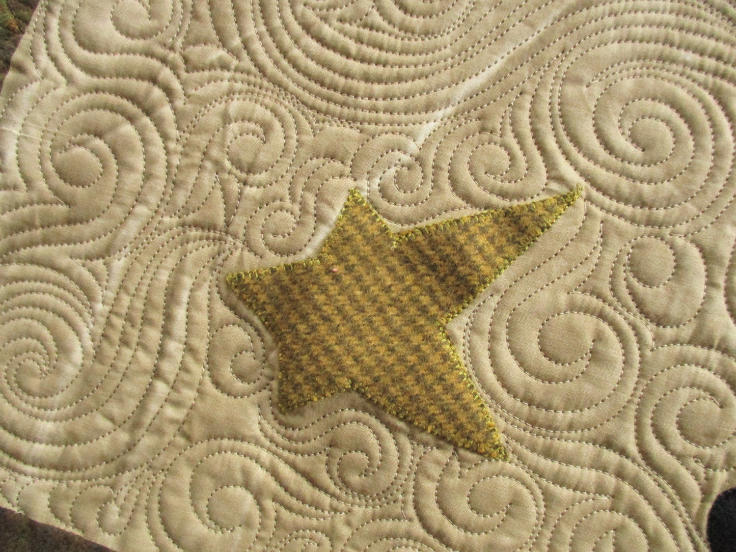 Large Pumpkin Quilted Wall Hanging for Fall