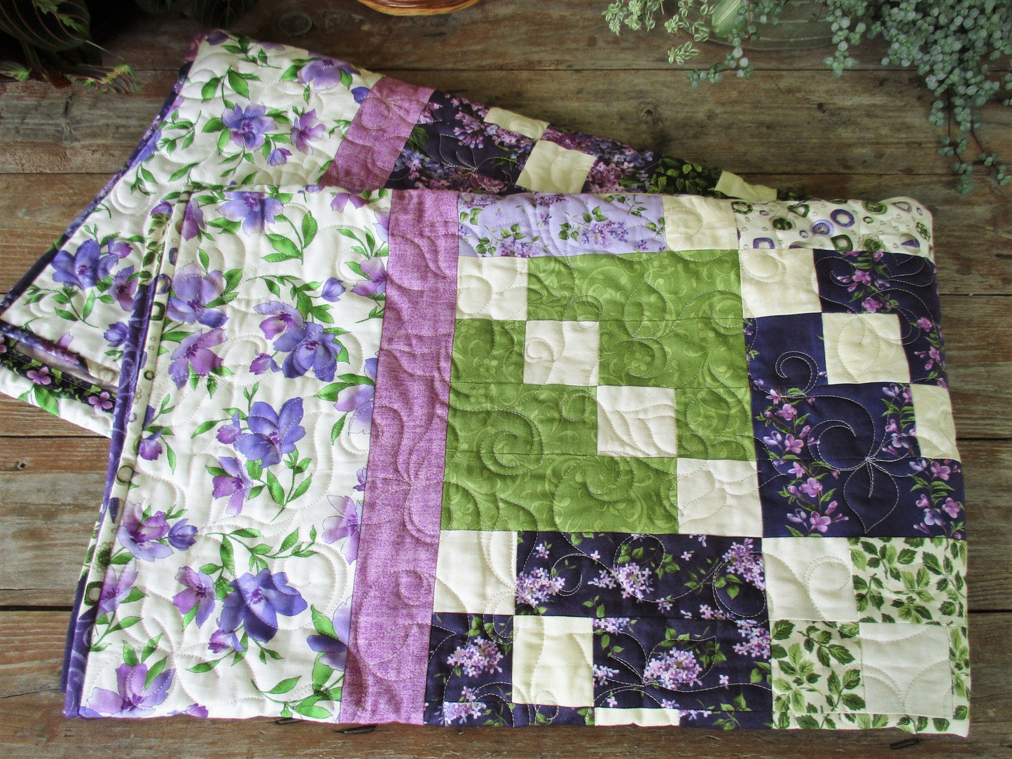 Lilac Throw Quilt