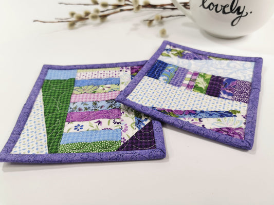 Patchwork Coasters, set of two