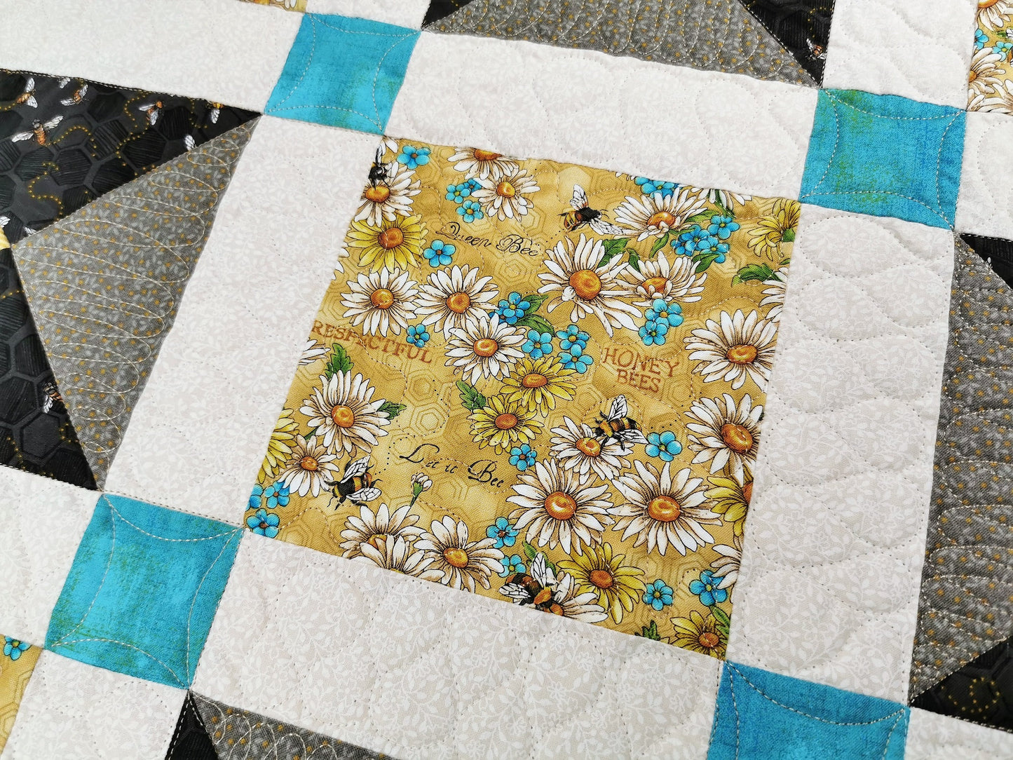 Octagon Bee Theme Table Topper