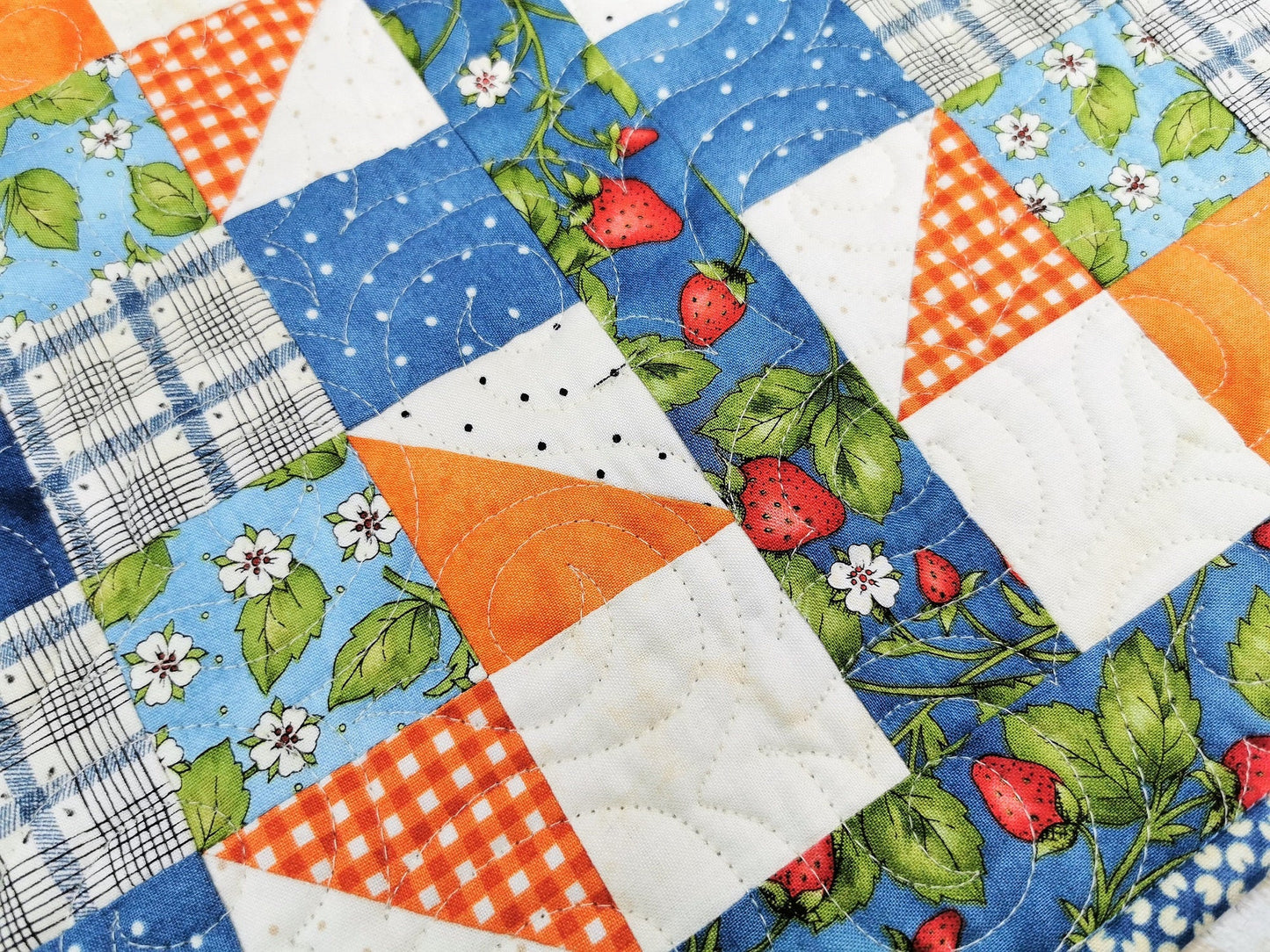 Summer Strawberry Table Runner