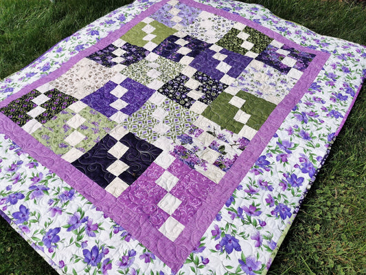 Lilac Throw Quilt