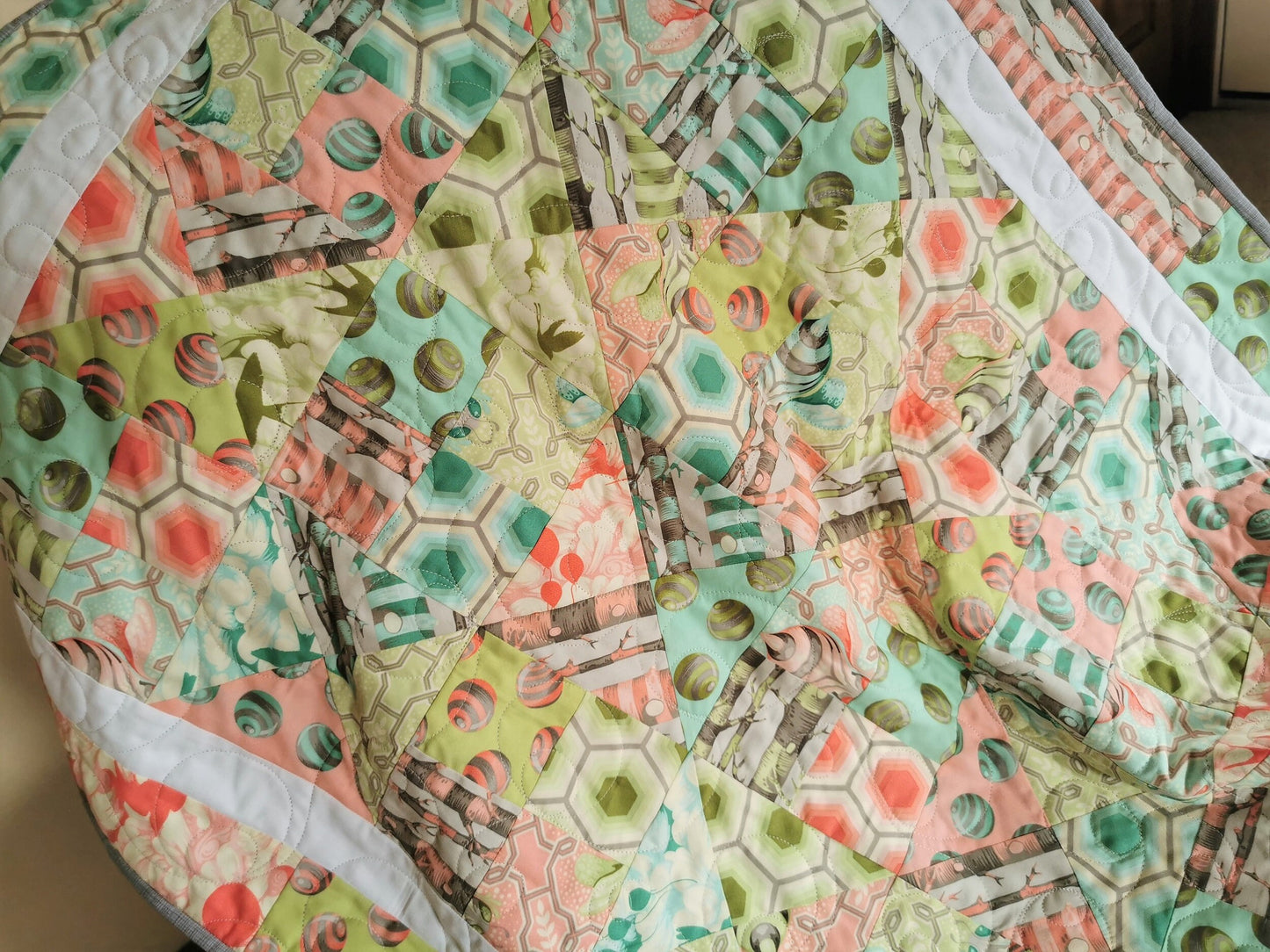 bee baby patchwork quilt
