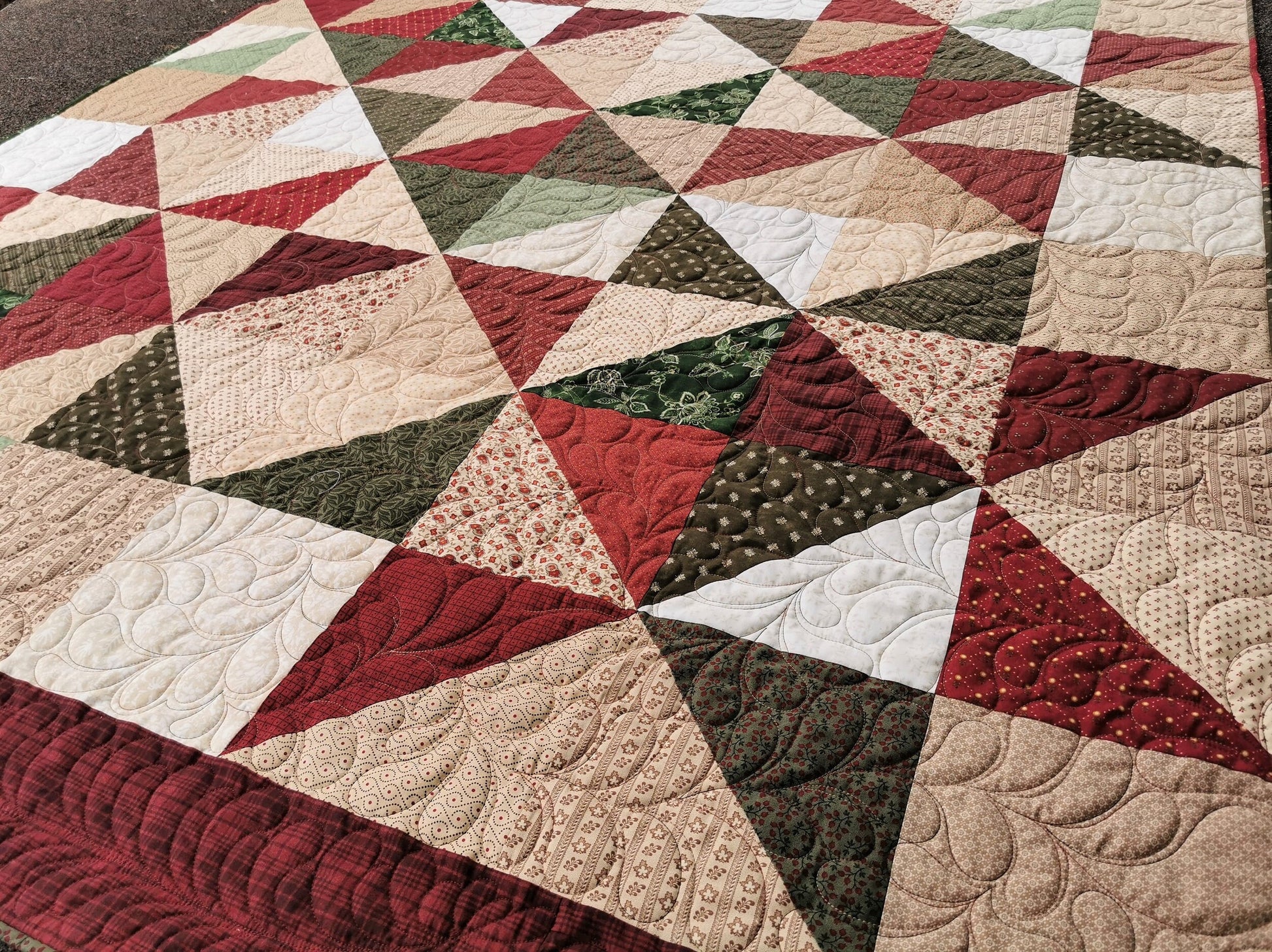 large custom  throw quilt