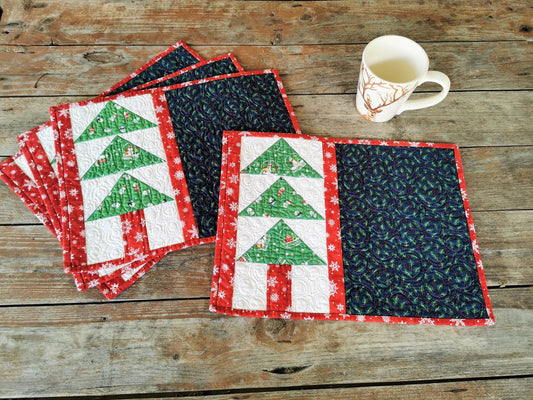 quilted christmas placemats