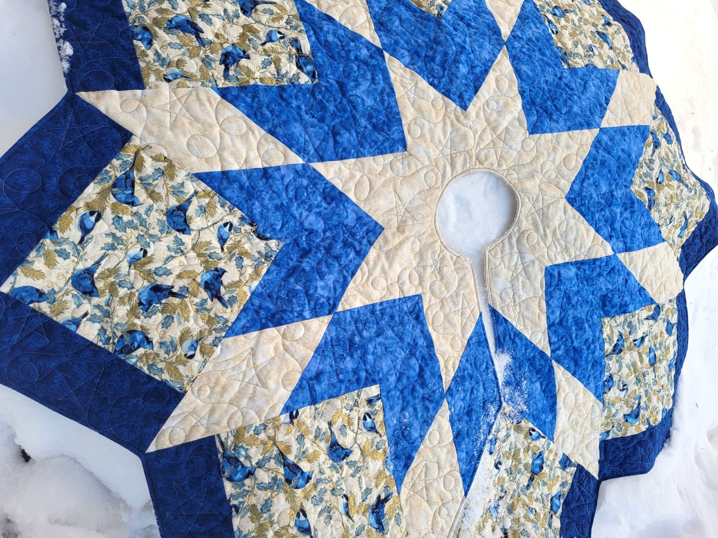 quilted christmas tree skirt