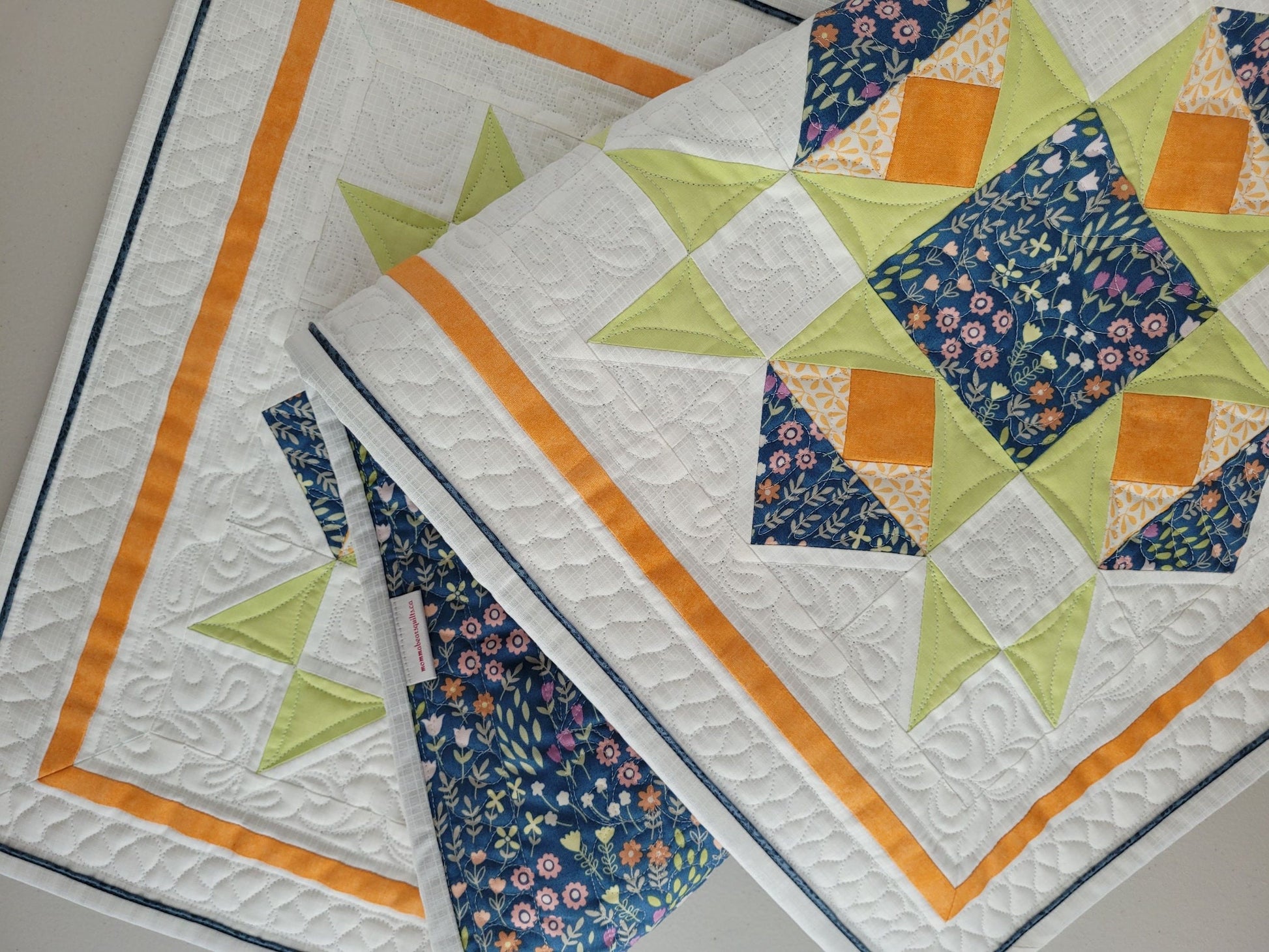 quilted table runner for summer