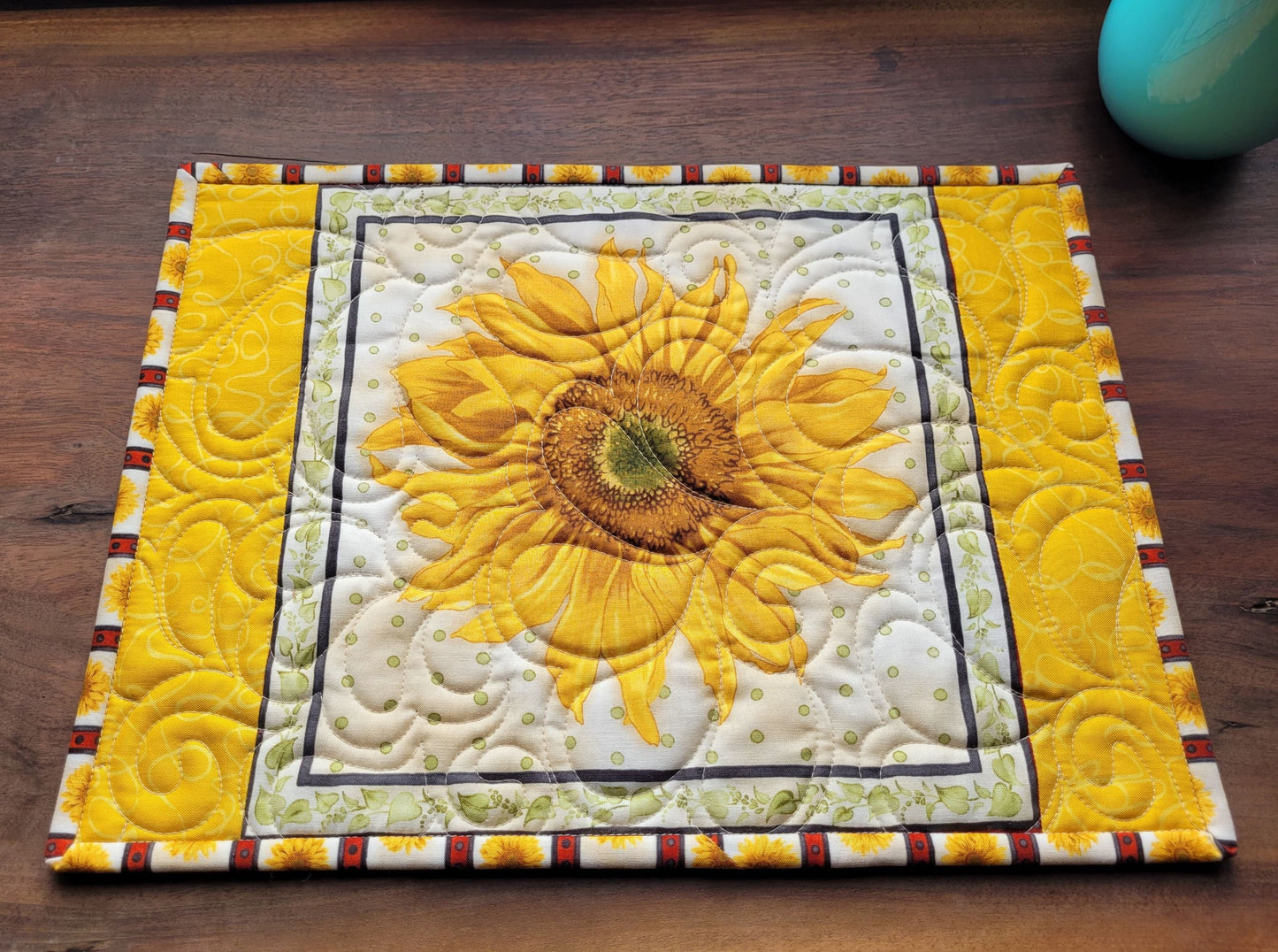 bright sunflower placemat