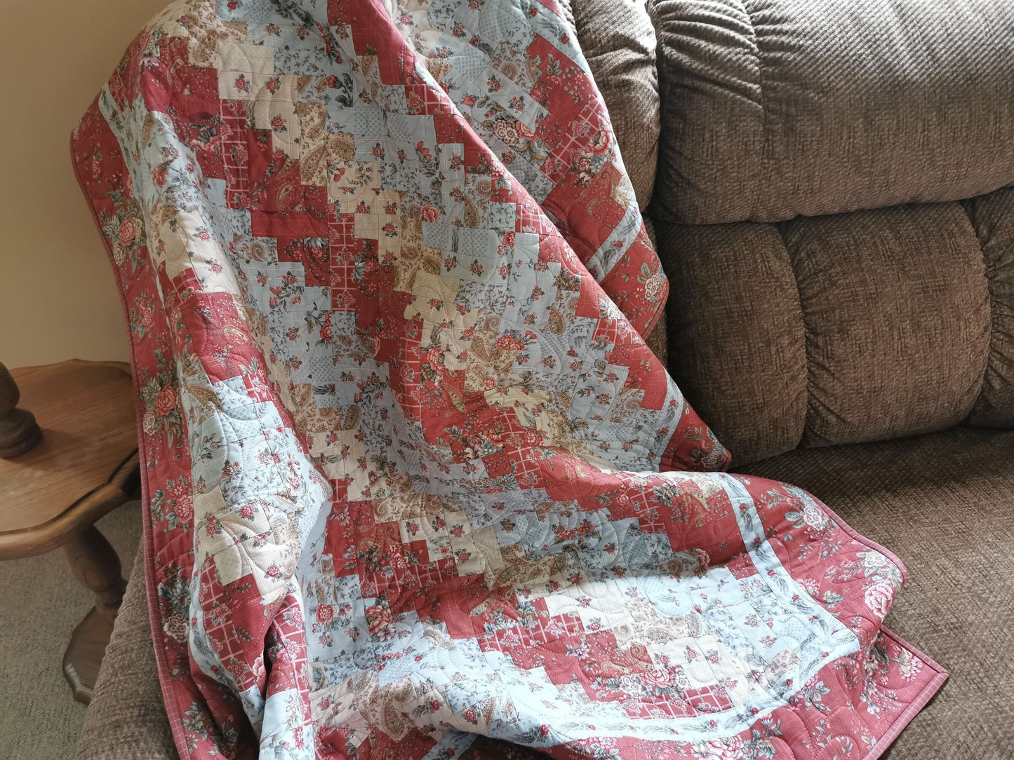 sofa throw patchwork quilt