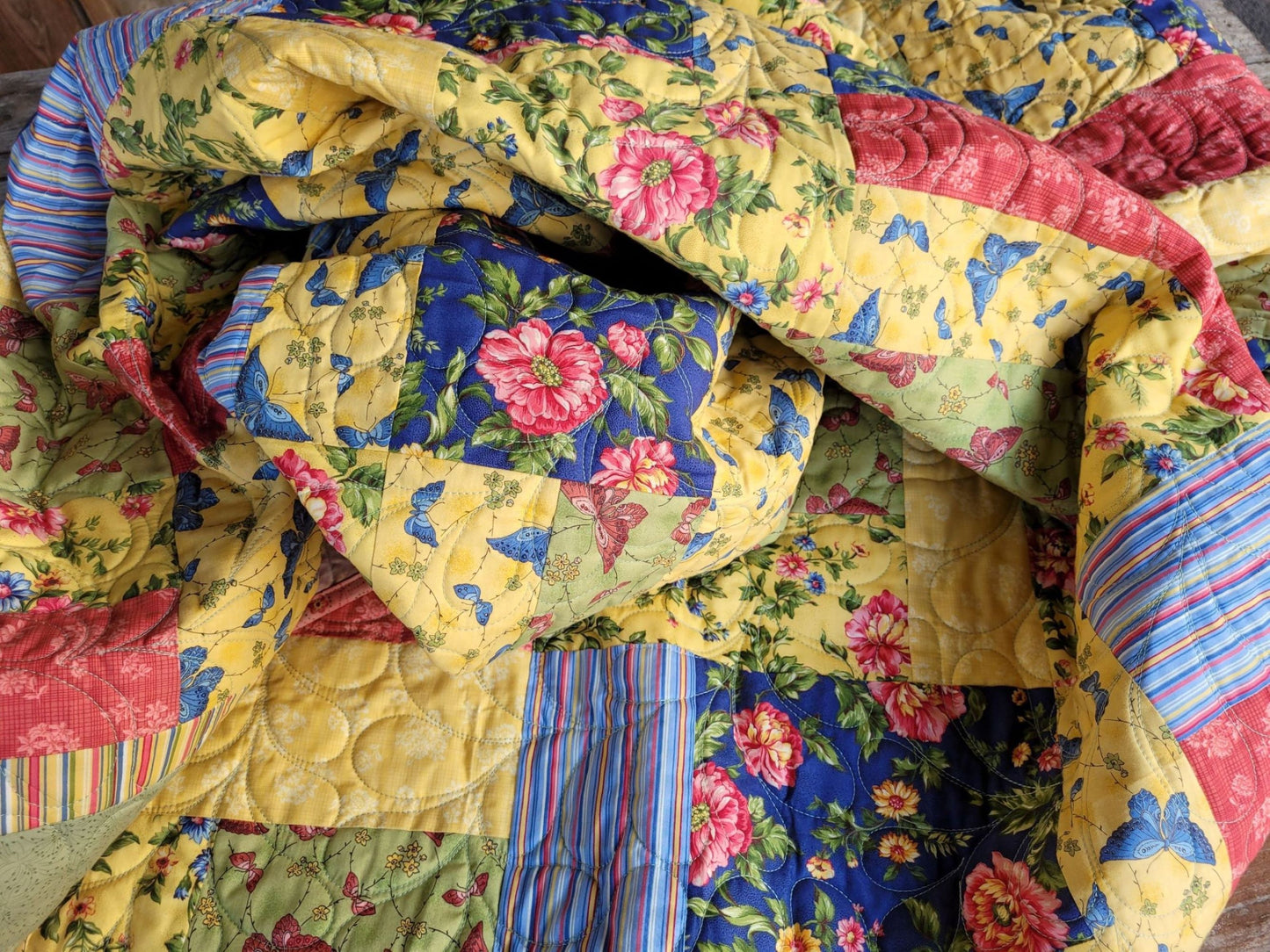 matching throw quilt