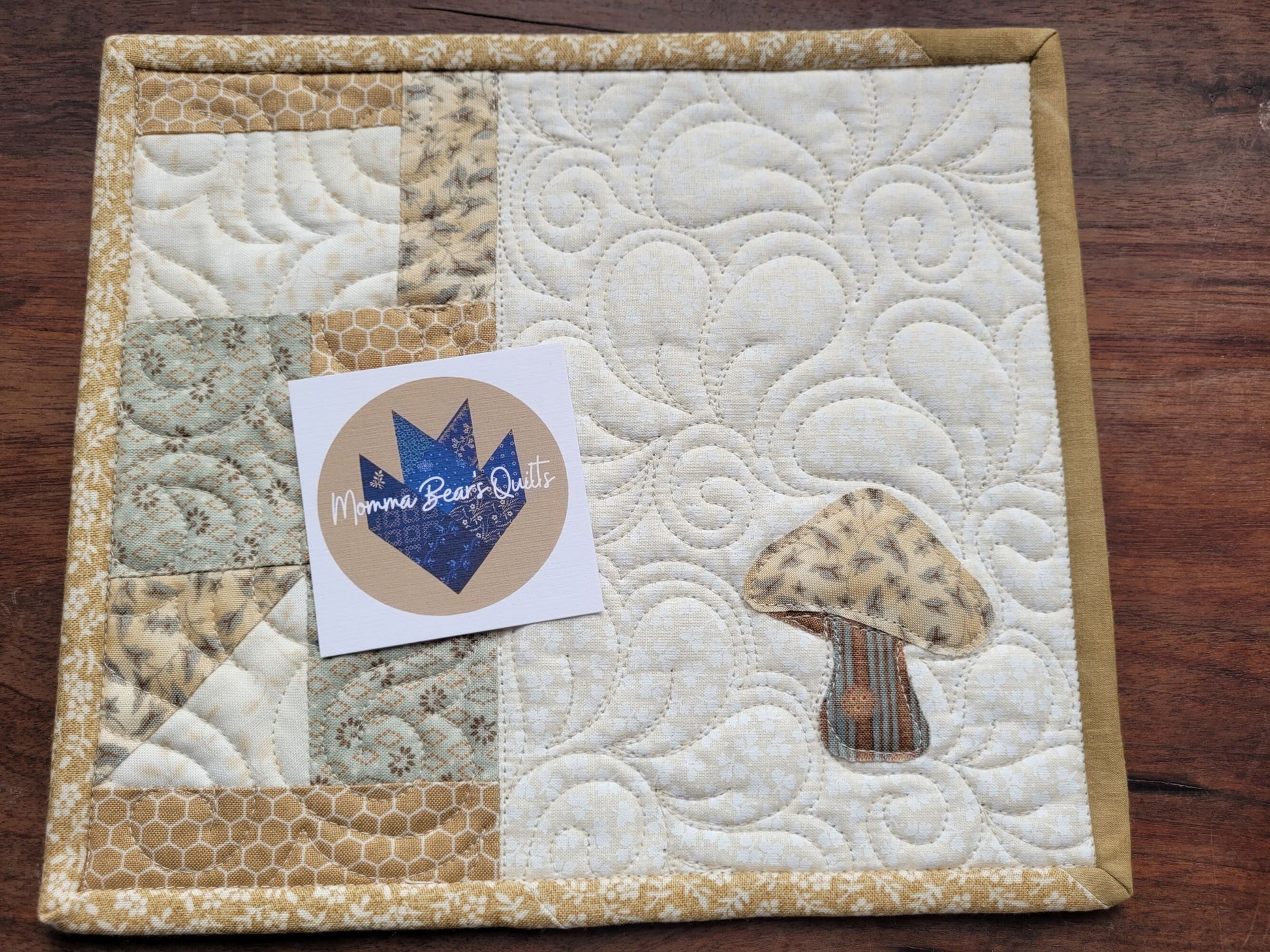mushroom mug mat