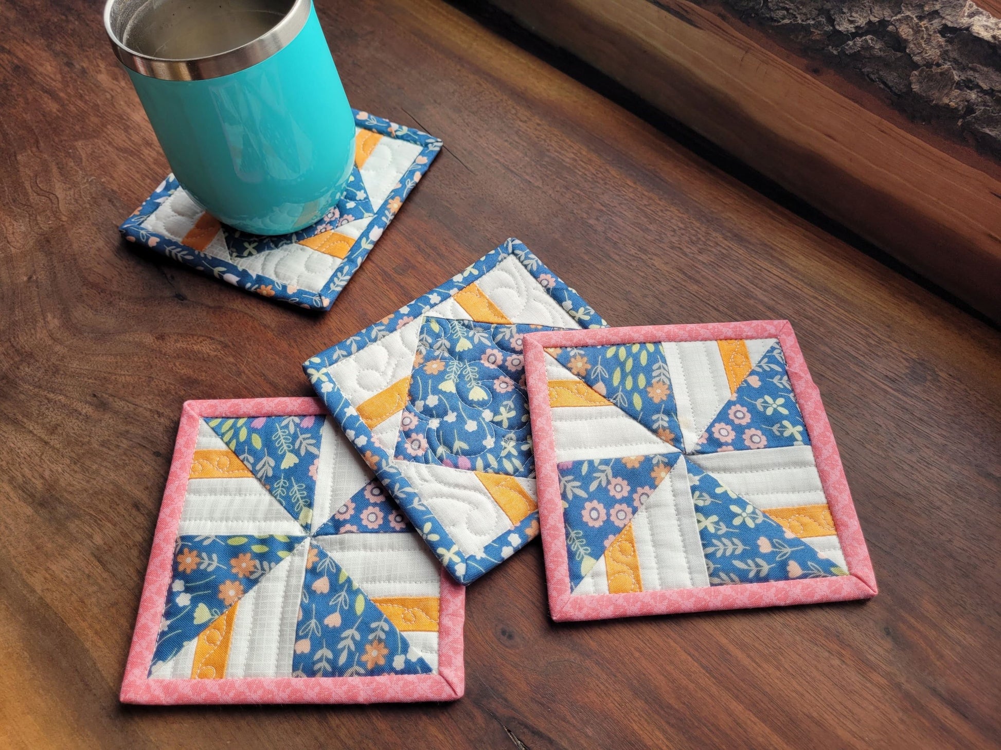 quilted mug rugs