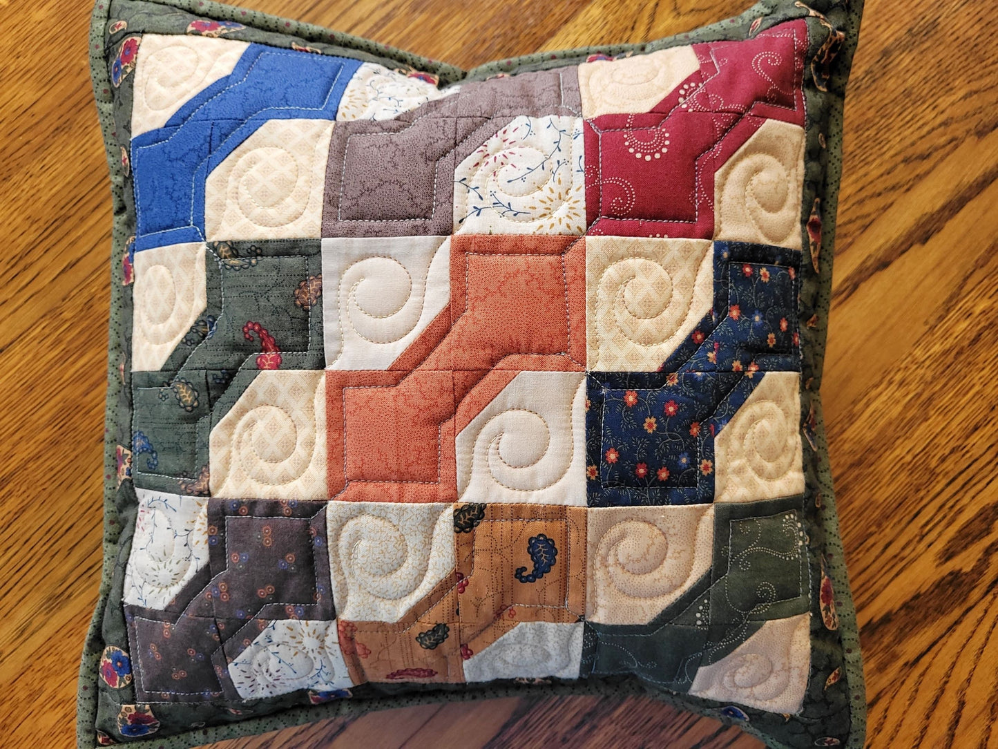 bowtie patchwork pillow