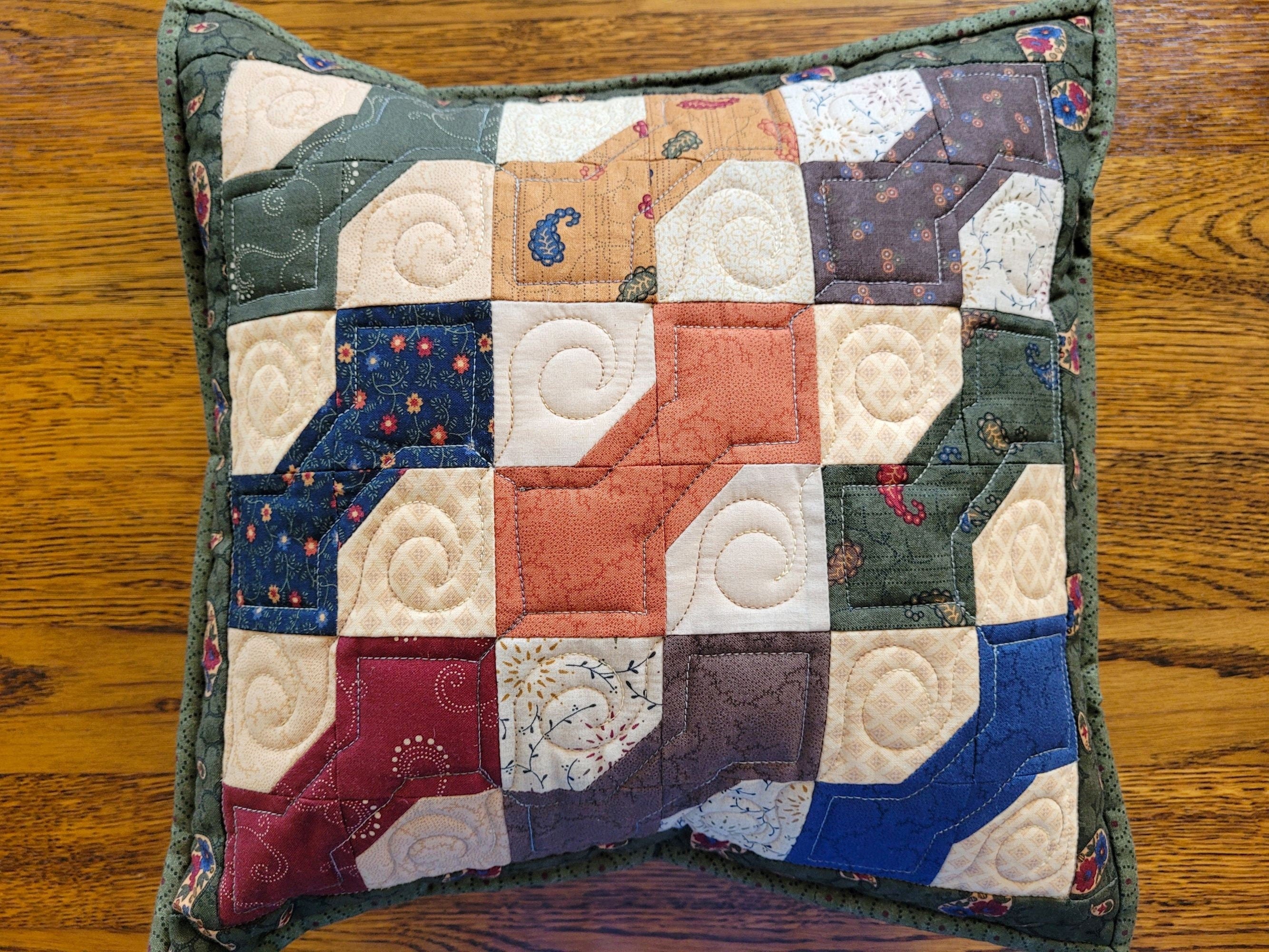 quilted sofa cushion