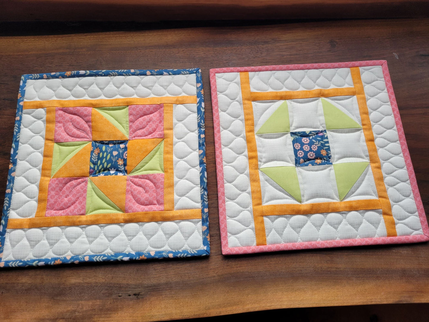 quilted hot mat set