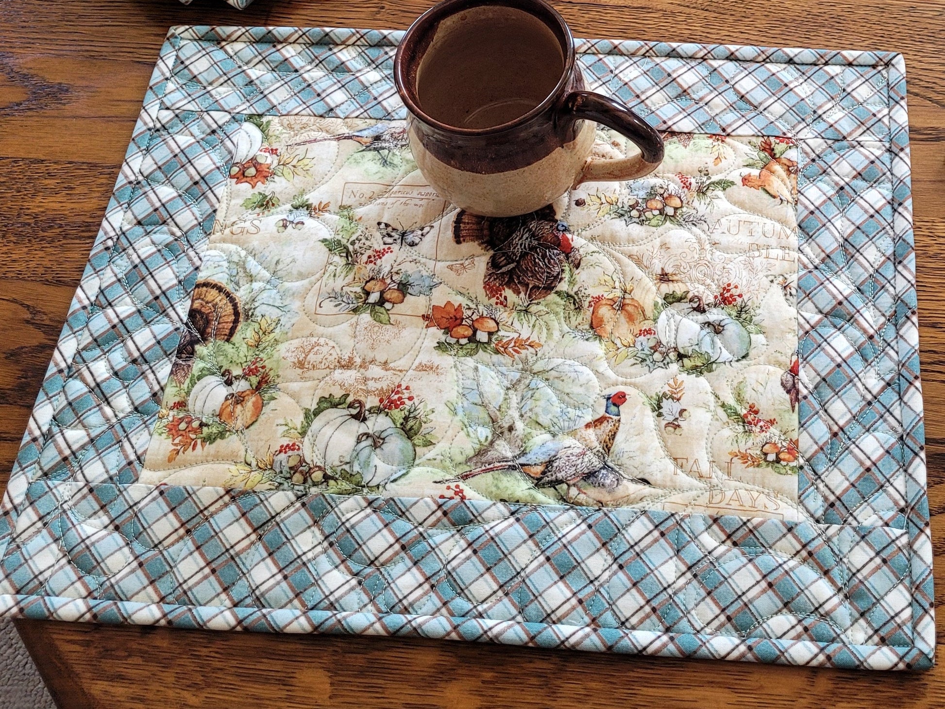 quilted thanksgiving placemats