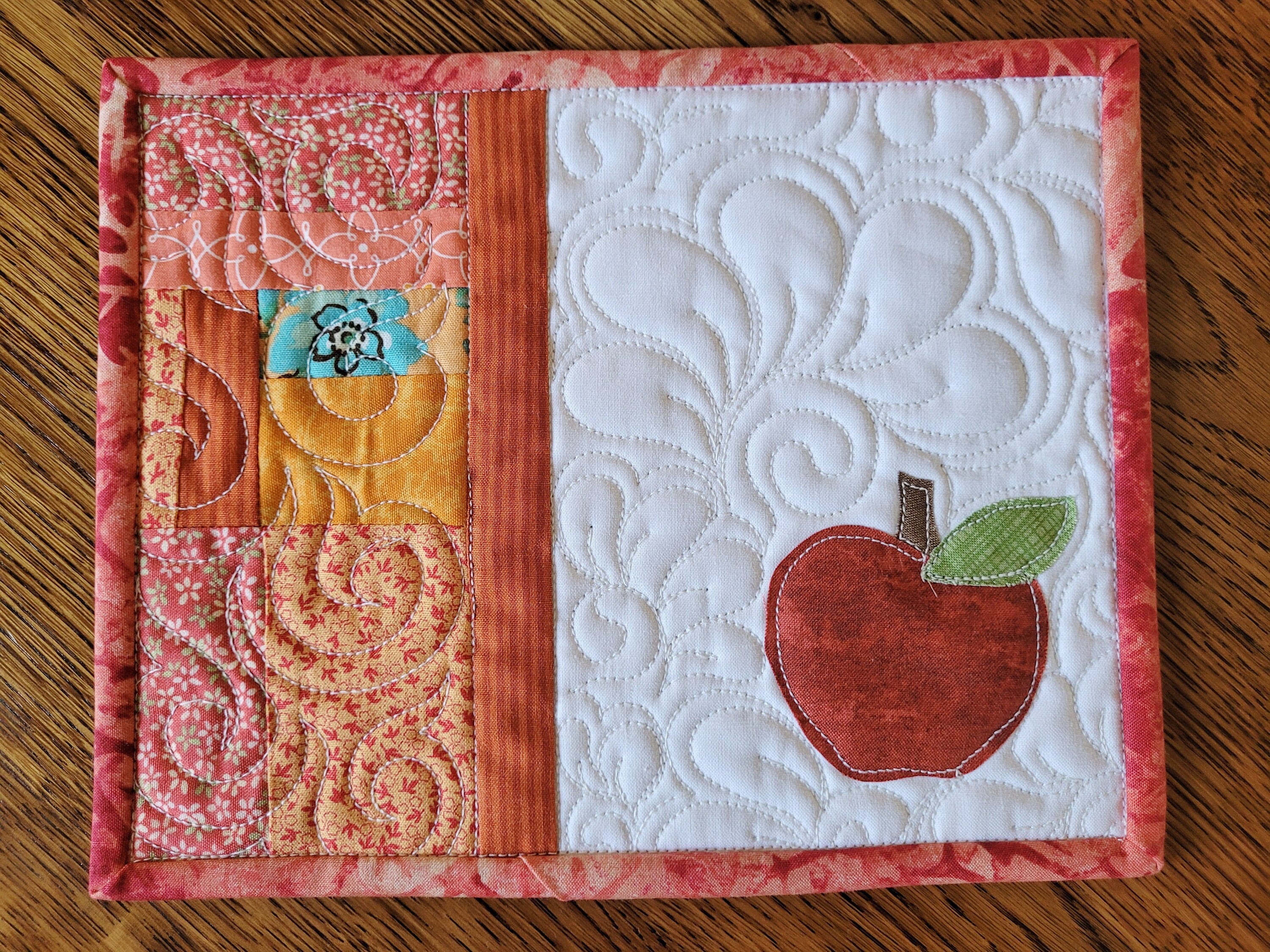 apple desk coaster