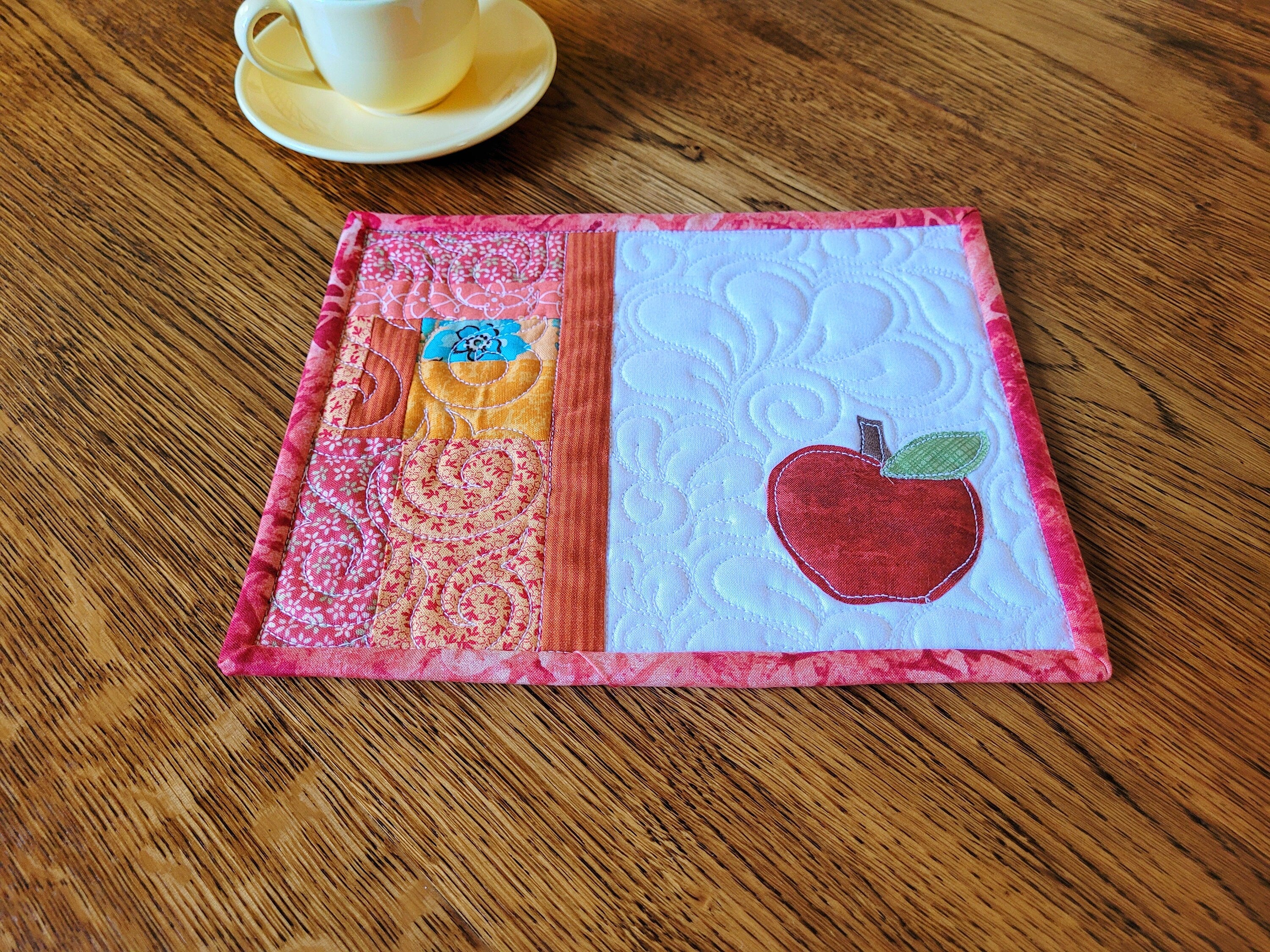 apple coaster teacher gift