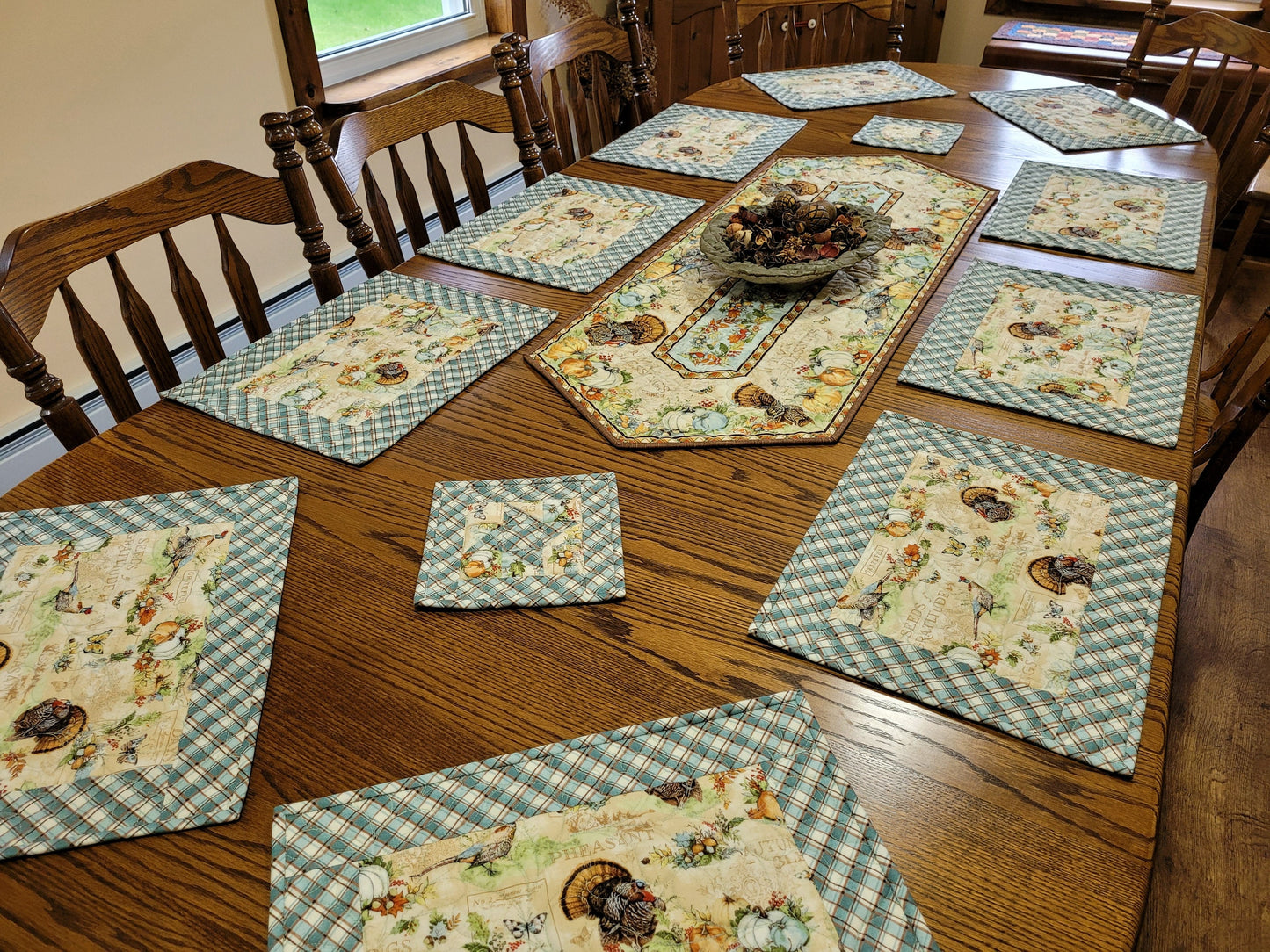 dining table placemat and runner set