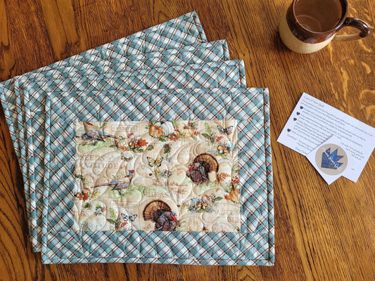 quilted placemats for autumn