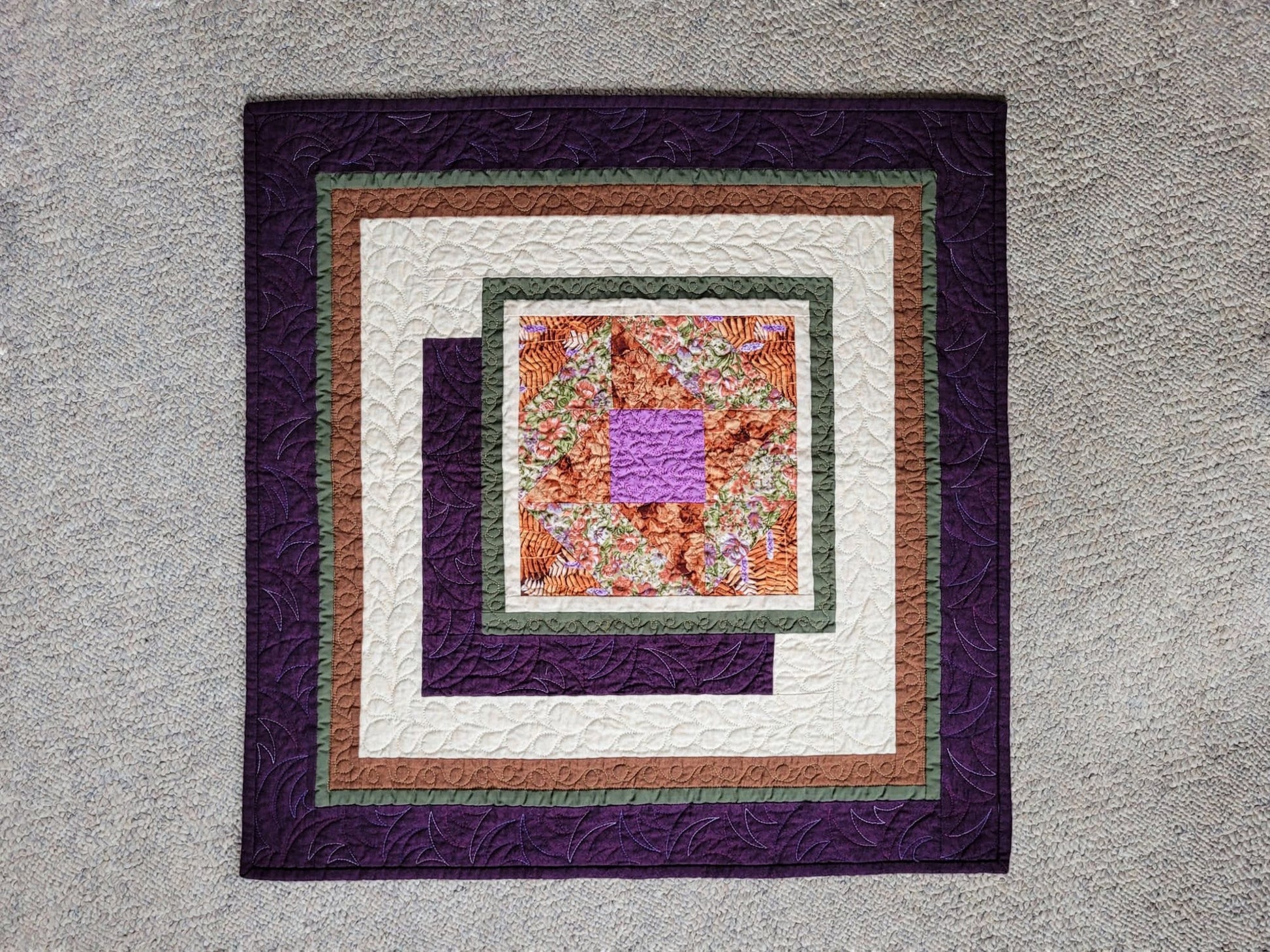 square mini quilt