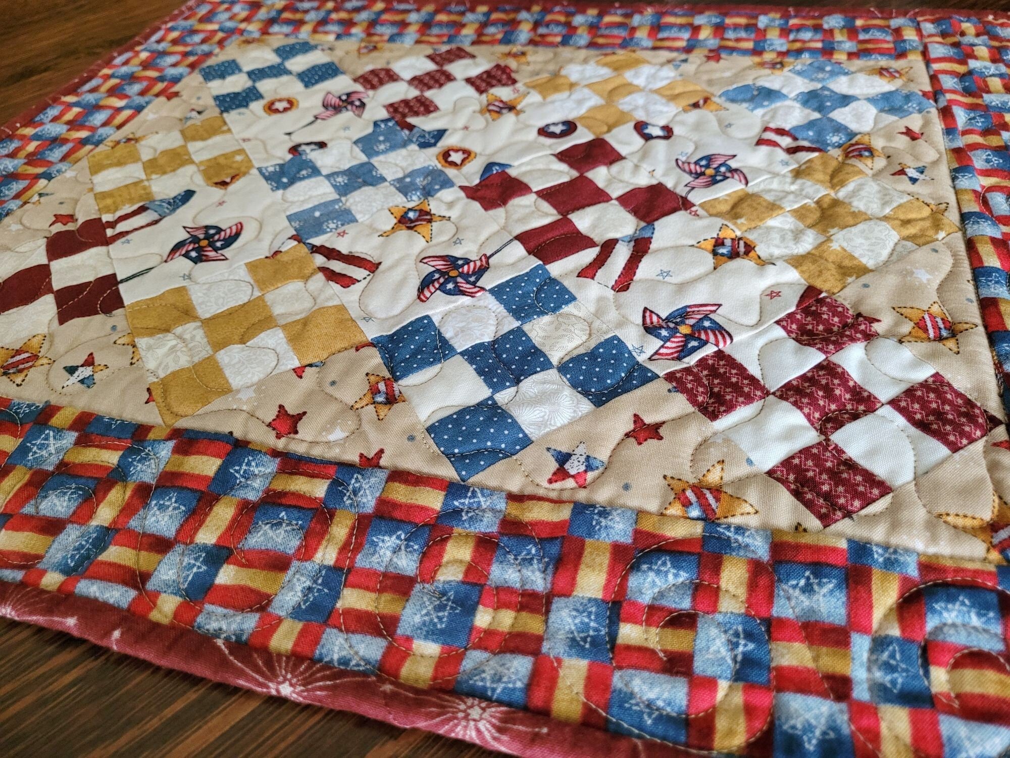 quilted table topper