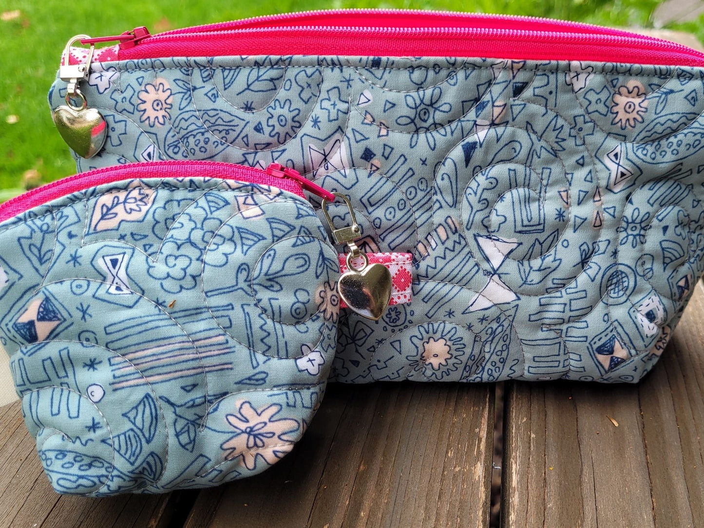 back of quilted bags