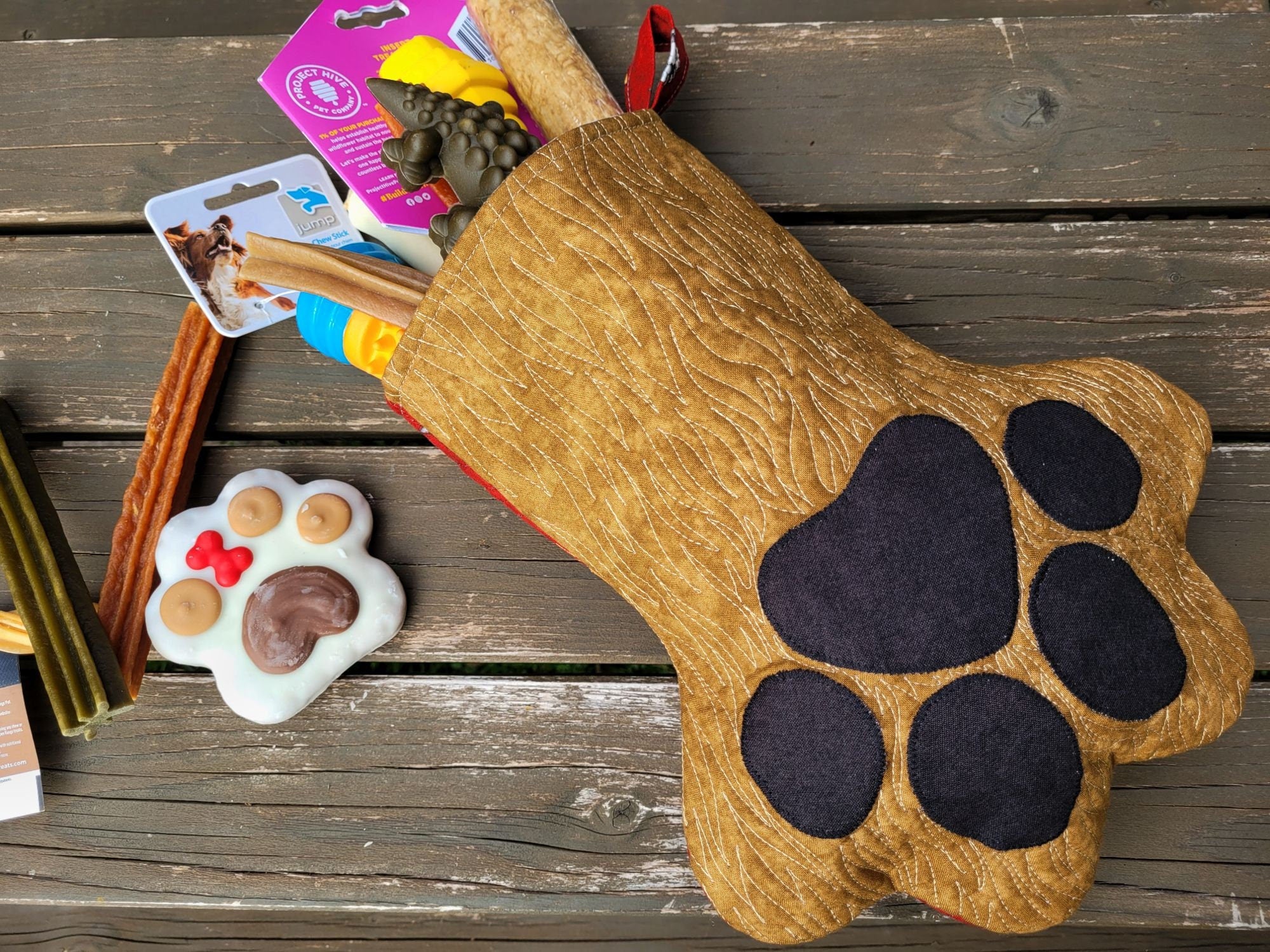 Pet Paw Stocking, Dog or Cat Gift