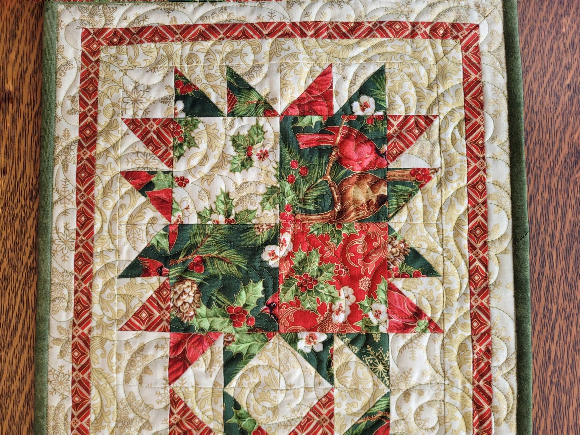 holiday patchwork runner